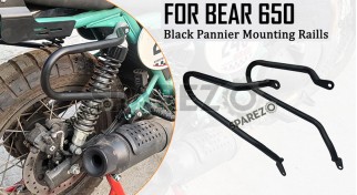 Fit For Royal Enfield Bear 650 Pannier Mounting Rails Black